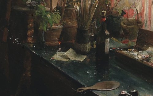 Detalle de esta gran pintura