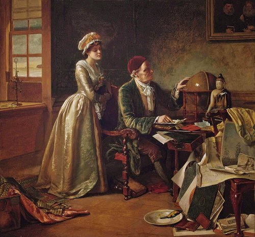 William Maw Egley , &quot;Tracing the Ship's Course&quot; (1898)