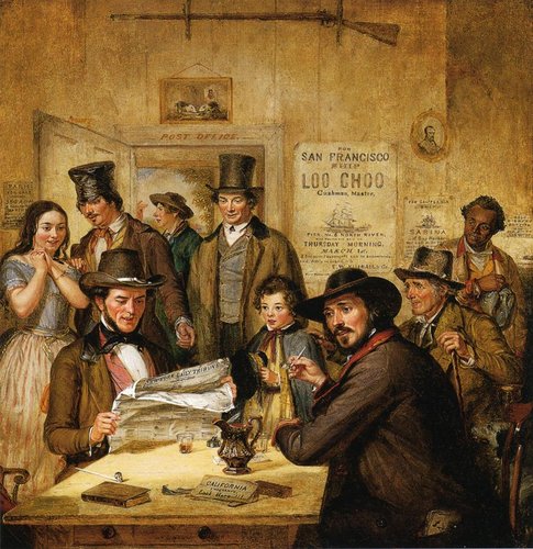 California News, de William Sidney Mount(1850). Óleo sobre lienzo