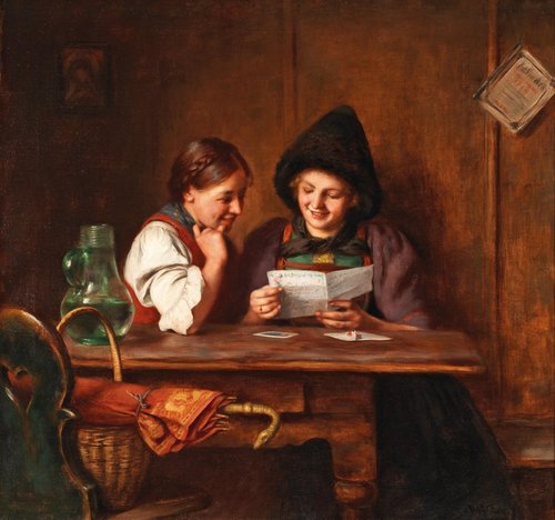 &quot;La carta de amor&quot;, de Emma von Müller