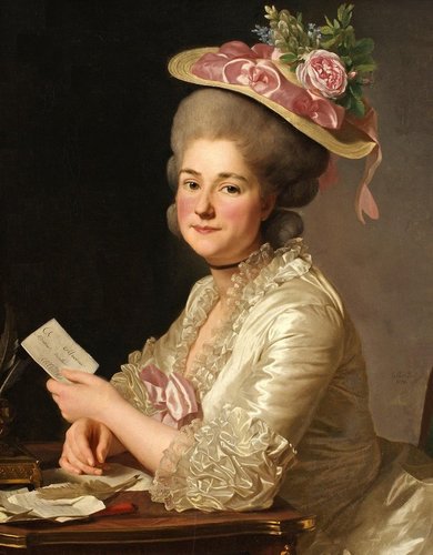 &quot;Retrato de Marie Emilie Boucher&quot;, de Alexander Roslin. Pintura al óleo, 80 x 64,5 cm