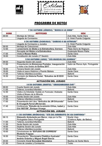 Portugalete. 2017-10-09 al 15. Exfilna 2017. 003-PROGRAMA-DE-ACTOS-Y-ACTIVIDADES. 2017-10-04. Página 1. Baja.jpg