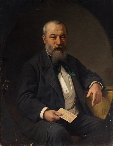Retrato de Guglielmo Bilancioni. Artista desconocido. Óleo sobre tela, 97 x 75 cm