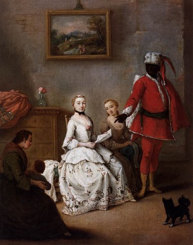 &quot;La lettera del moro&quot; (1751). Óleo sobre lienzo, 62x50 cm