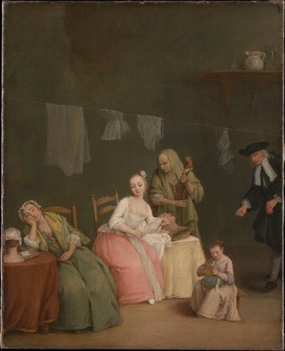 &quot;La lettera&quot; (1746). Óleo sobre lienzo, 61x49.5 cm