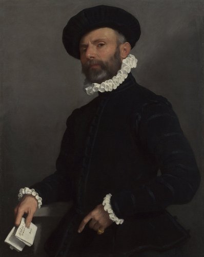 &quot;Retrato de un hombre&quot; (L'Avvocato, 1570). Óleo sobre lienzo, 89x72 cm