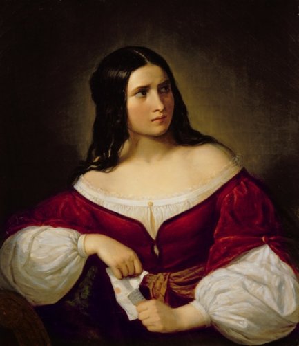 &quot;Gelosia&quot; (Celos), 1820. Óleo sobre lienzo