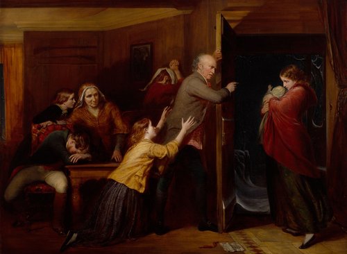 &quot;The Outcast&quot; (Los marginados, 1851). Óleo sobre lienzo, 100x79 cm