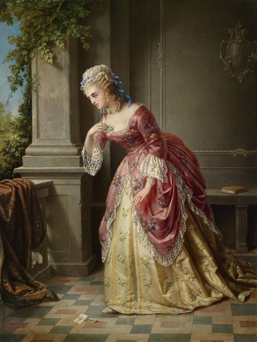 &quot;La carta de amor&quot; (1874). Óleo sobre lienzo, 94×71 cm