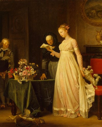 &quot;Un regalo&quot; (1785). Óleo sobre lienzo