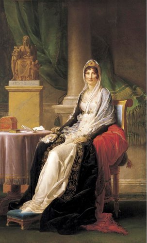 Retrato de Madame Mère (1802), de François Gérard. Óleo sobre lienzo, 210x129 cm
