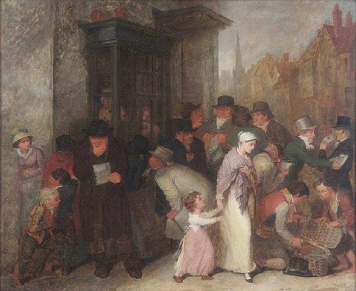 &quot;The Post Office&quot;, de Edward Villiers Rippingille. Óleo sobre panel, 58x47 cm
