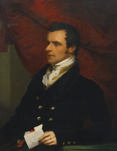 Retrato de John Kaye sosteniendo una carta. Posiblemente obra de algún alumno de Sir Thomas Lawrence (1769-1830). Óleo sobre lienzo, 91x71 cm
