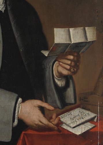Detalle del retrato del gentilhombre italiano