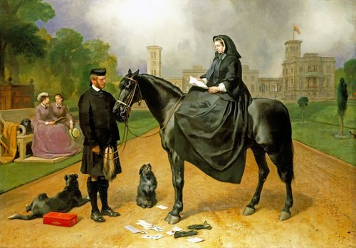&quot;Queen Victoria at Osborne&quot; (1865-67), de Sir Edwin Landseer. Óleo sobre lienzo