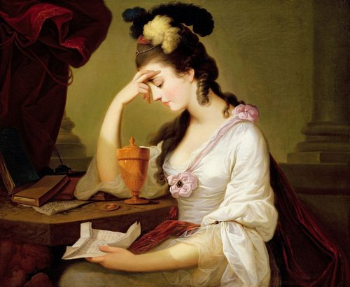 &quot;Segismunda y el corazón de Guiscardo&quot;, de Moses Haughton el Joven. Óleo sobre lienzo, 91x101 cms