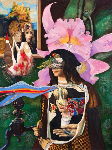 &quot;Variaciones sobre el tema de la creación&quot;, 1977. Óleo sobre panel