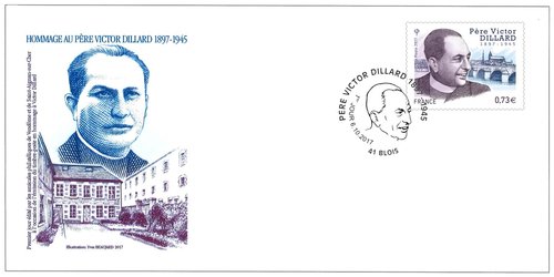 Sobre de Primer Día, ilustrado por Yves Beaujard. Imagen promocional