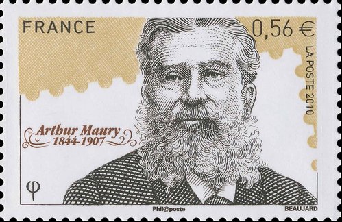 Sello de Arthur Maury. Francia, 2010, calcografía