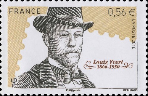 Sello de Louis Yvert. Francia, 2010, calcografía