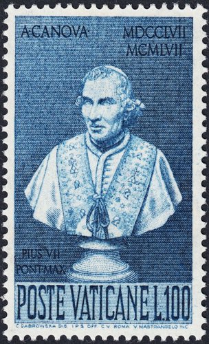 El Papa Pío VII. Grabado de Vincenzo Mastrangelo