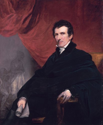 Antonio Canova, por el artista inglés John Jackson (1778-1831). Óleo sobre lienzo, 122x104 cm