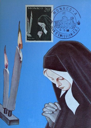 Tarjeta de Primer Día de Circulación. Mónaco, 1958