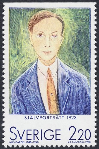 Nils Dardel, &quot;Autorretrato&quot;. Suecia, 1988