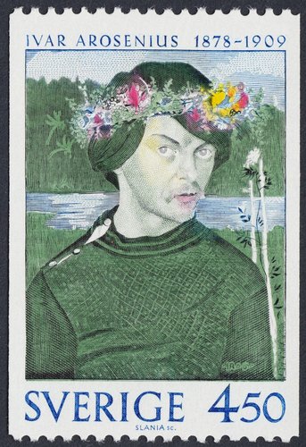 Autorretrato (1906), de Ivar Arosenius. Suecia, 1978