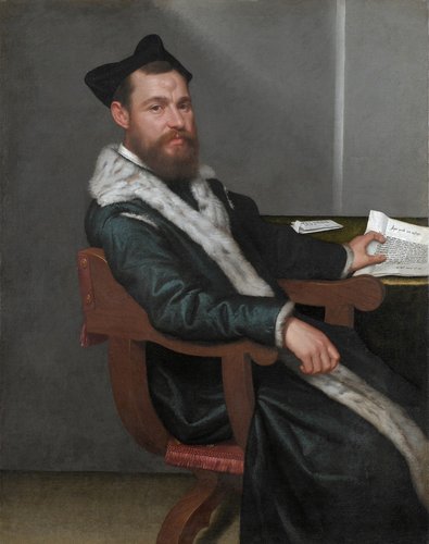 &quot;El magistrado&quot; (1560), de Giovanni Battista Moroni. Óleo sobre lienzo, 116 × 91.4 cm