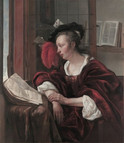 &quot;Una mujer leyendo&quot; (1653–54), de Gabriël Metsu (1629–1667). Óleo sobre lienzo, 105 x 90.7 cm