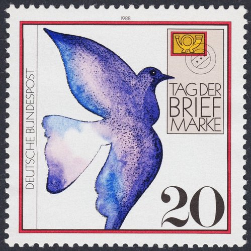 Día del Sello. Alemania, 1988. Diseño de Peter Steiner