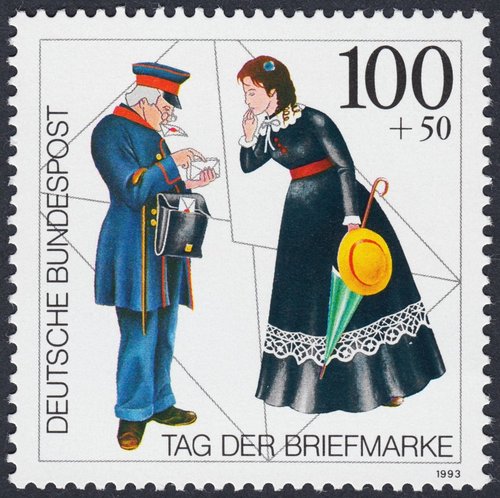 Día del Sello. Alemania, 1993. Diseño de Ralf Peter