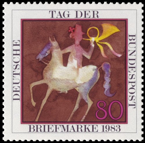 Día del Sello, 1983. Alemania Occidental, offset. Diseño de Peter Steiner