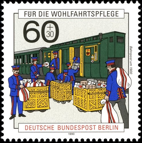 Estación de ferrocarril hacia 1900. Berlín, 1990