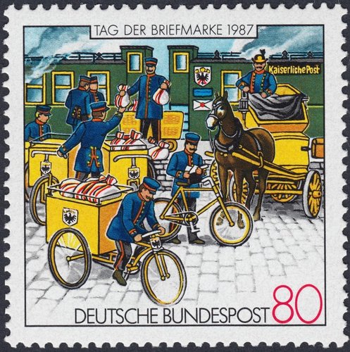Día del Sello. Alemania, 1987. Diseño de Elisabeth von Janota-Bzowski