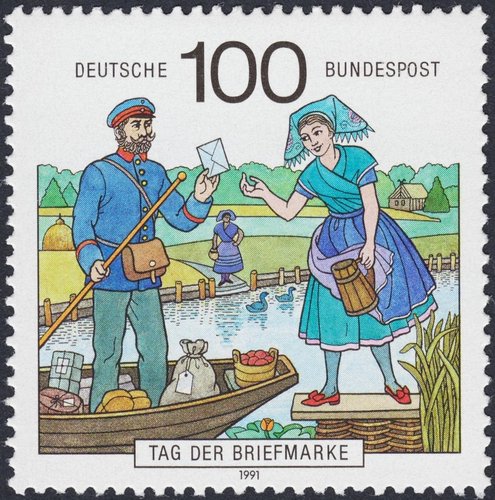 Día del Sello. Alemania, 1991. Diseño de Dorothea Fischer-Nosbisch