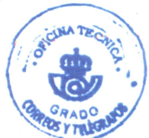 Correos. Tampón. Oficina Técnica. Grado. Correos y Telégrafos.jpeg