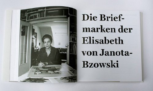 Libro dedicado a la obra filatélica de Elisabeth von Janota-Bzowski