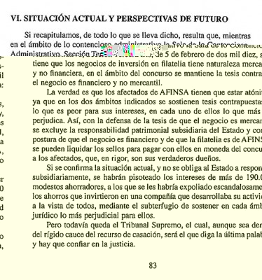 Última página del Informe