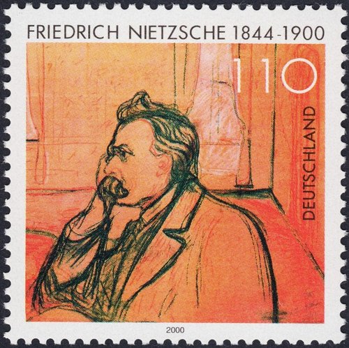 Friedrich Nietzsche, Alemania, año 2000. Impresión en offset