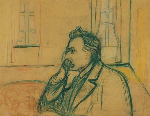 Friedrich Nietzsche, en uno de los retratos de Edvard Munch, 1905