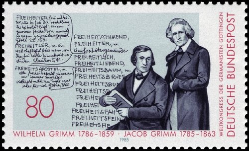 Alemania, 1985. Hermanos Grimm. Diseño de Janota-Bzowski. Impresión en offset
