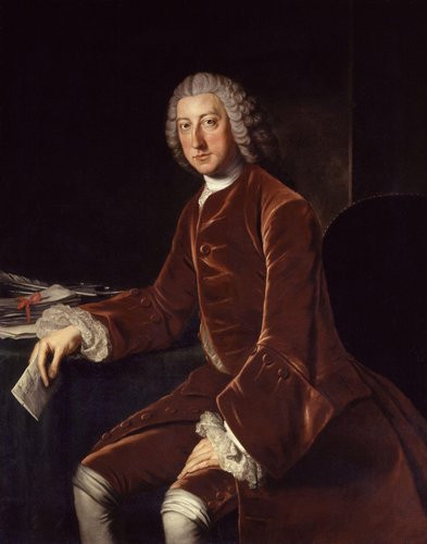 Retrato de William Pitt el Viejo (1754), de William Hoare. Óleo sobre lienzo, 126x101 cm
