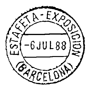 Estampación del matasellos circular (subido por Buzones)