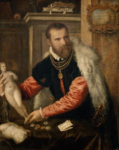 Retrato de Jacopo Strada (1567-68), de Tiziano (1490-1576). Óleo sobre lienzo, 125 × 95 cm