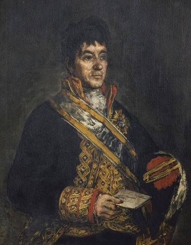 Retrato de Miguel de Lardizábal y Uribe  (1815), de Francisco José Goya y Lucientes. Galería Nacional, Praga. Óleo sobre lienzo, 86 x 65 cm