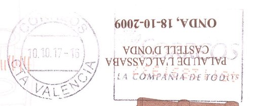 Sello personalizado. Onda. 2009. XVI EXFILNUCOL. Matasellos CTA Valencia. 2017-10-10.jpeg