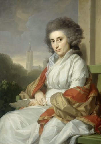 Retrato de Cornelia Rijdenius (1795), de Johann Friedrich August Tischbein. Óleo sobre lienzo, 101 x 72 cm