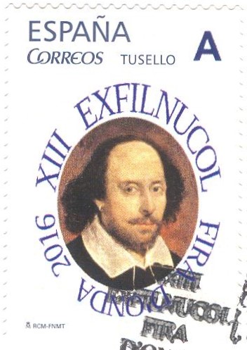 Sello personalizado. Onda. 2016. XIII EXFILNUCOL. 2. Shakespeare.jpeg